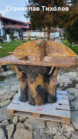 Градински чешми от щампован бетон