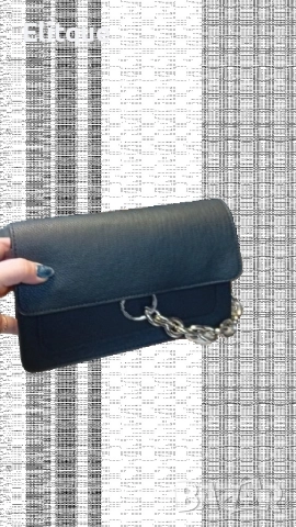 Малка черна чанта-портомоне, подходяща за официални поводи 23х15см, снимка 5 - Чанти - 52896207