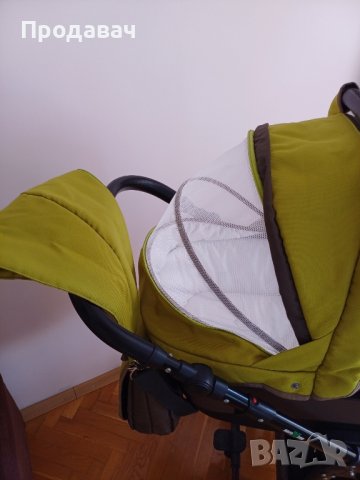 детска количка 3в1 цвят кафе/горчица, снимка 7 - Детски колички - 42153281