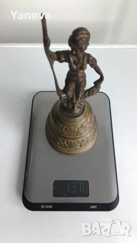 Бронзова, масивна камбана с Атина Палада ,богинята на мъдростта, стратегическата война и занаятите. , снимка 7 - Статуетки - 54057398