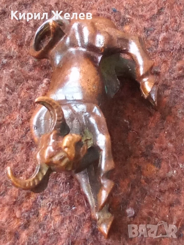 Бронзова фигурка на бик 45030, снимка 4 - Колекции - 54199538