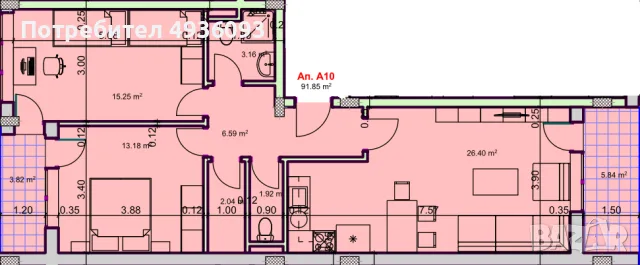 Тристаен апартамент 109,92 м² на бул. „Победа“ - директно от инвеститор, снимка 3 - Апартаменти - 55896188