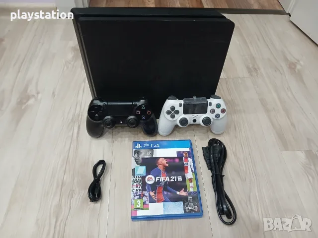 PS4 Slim 500GB + 2 джойстика Перфектен!