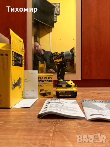  Stanley Fat Max Brushless 205Nm ударен винтоверт + Батерия, снимка 4 - Други инструменти - 54305858