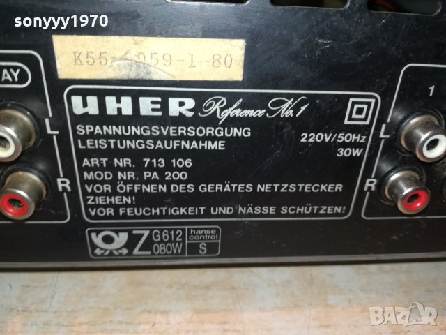 uher pa200 preamplifier-внос sweden 0711201945, снимка 15 - Ресийвъри, усилватели, смесителни пултове - 30709591