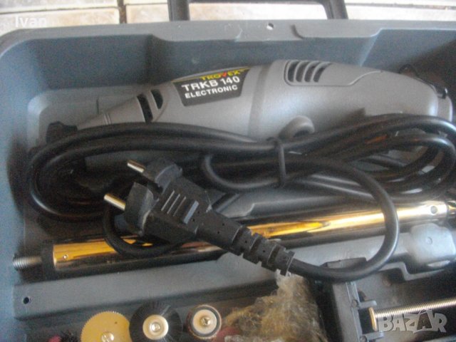 Нова Немска Мини Дрелка-Шлифовалка/Прав Шлайф-140W-TROVEX/170W-Top Craft-Пълен Комплект, снимка 7 - Други инструменти - 37640952