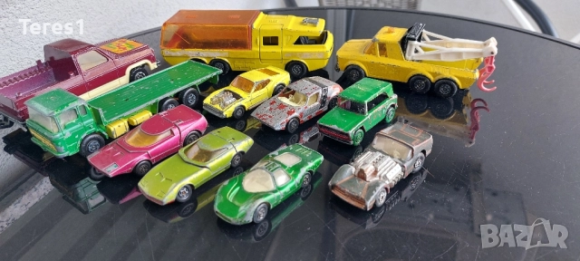 Мачбокс метални колички 10бр.+ 1бр Мажорете пикап подарък, снимка 2 - Колекции - 51905591