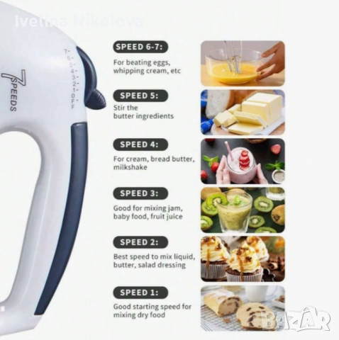 Планетарен миксер с метална купа SCARLETT SHM-133B, снимка 6 - Миксери - 52052481