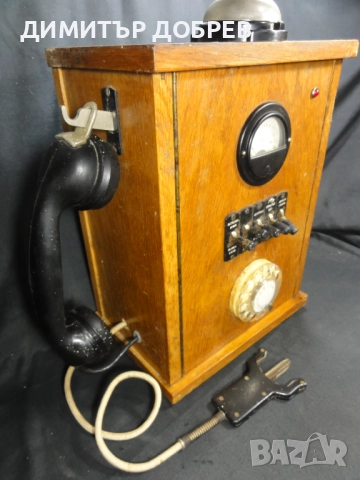 СТАР РЕТРО СОЦ НРБ ТЕЛЕФОН С ШАЙБА ТЕЛЕФОННА ЦЕНТРАЛА, снимка 4 - Антикварни и старинни предмети - 51798780