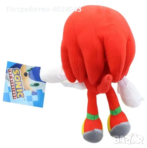 Плюшена играчка Нъкълс - Идеалният приятел за малки и големи фенове на Соник, снимка 2 - Плюшени играчки - 47939987