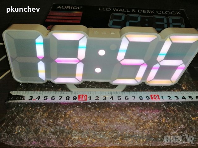 RGB LED часовник Auriol, снимка 9 - Стенни часовници - 40259772