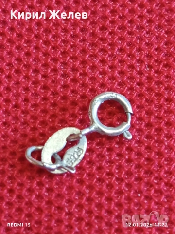 Сребърна закопчалка тип карабинер проба 925 за колие 53046, снимка 2 - Колиета, медальони, синджири - 53072154