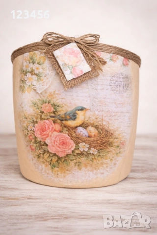 Еко-декор „Втори живот“ – Ръчна изработка, снимка 2 - Декорация за дома - 54154205