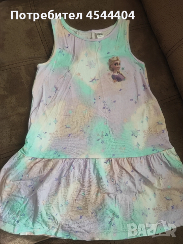 Детска памучна лятна рокля 