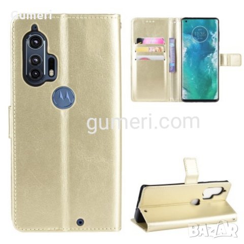  Motorola Moto Edge + Калъф тип тефтер , снимка 7 - Калъфи, кейсове - 30460089