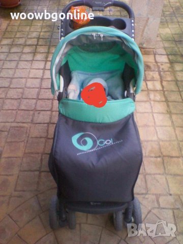 Бебешка количка, кош за кола и чанта - Употребявани, снимка 1 - Детски колички - 42472028