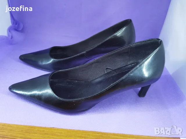 Дамски обувки с токчета от естествена кожа на H&M