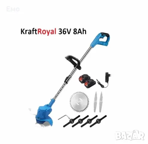 Акумулаторен тример 36V с 2 батерии 8Ah - 8000 min 850w, снимка 3 - Градинска техника - 48313058