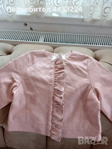 Детско и бебешко кожено яке и бебешко палтенце , снимка 3 - Детски якета и елеци - 51844521