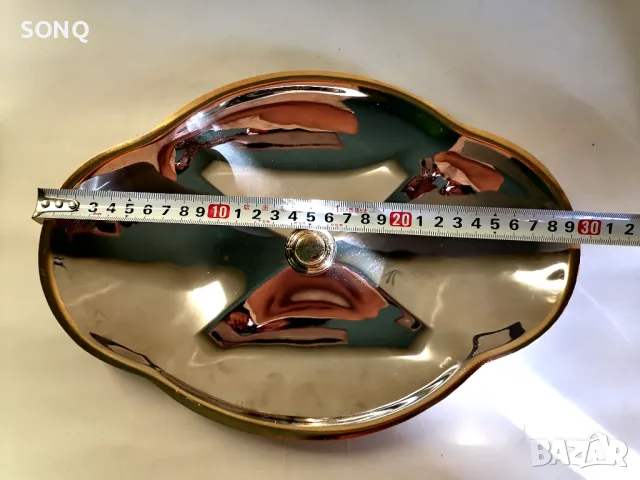 Красиво Плато Със Позлата, снимка 6 - Форми - 47380291