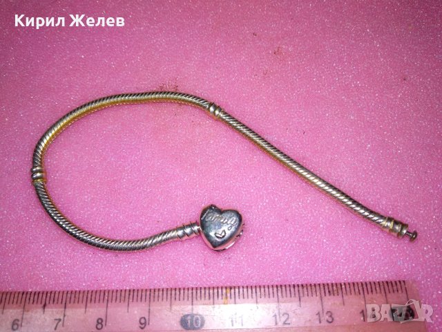 СТИЛНА ФЕШЪН АРТ ГРИВНА ПАНДОРА Family ДЪРВОТО на ЖИВОТА с ИСКРЯЩИ КРИСТАЛИ 43195, снимка 8 - Гривни - 44406109