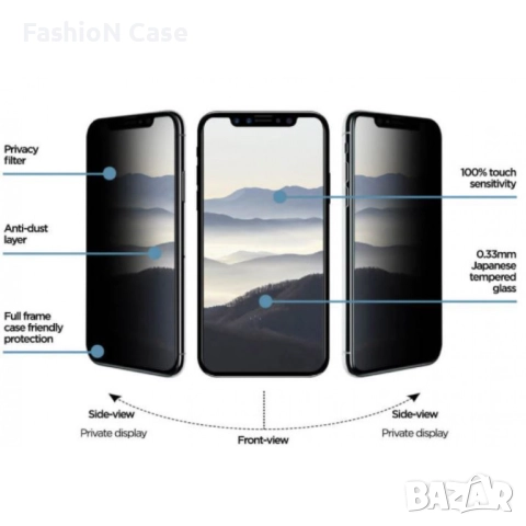 Samsung A13 4G/5G Стъклен протектор PRIVACY, снимка 2 - Фолия, протектори - 52730656