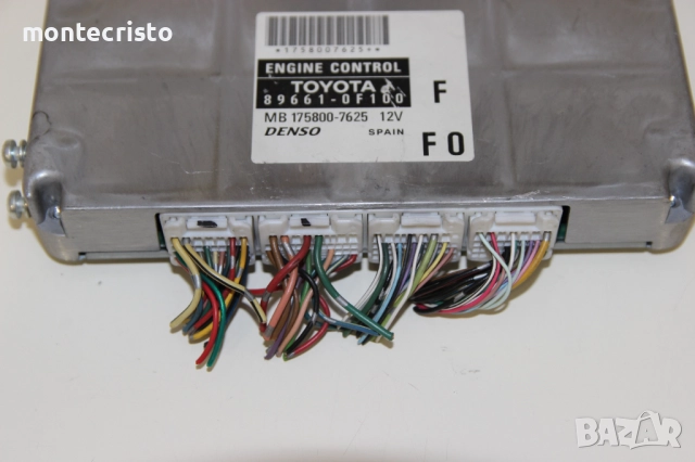 Моторен компютър Toyota Corolla Verso (2004-2009г.) 896610F100 / 89661-0F100 / MB1758007625, снимка 3 - Части - 51963588