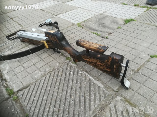 арбалет дърво/метал-84х52см-антик 0903211756, снимка 17 - Антикварни и старинни предмети - 32098168