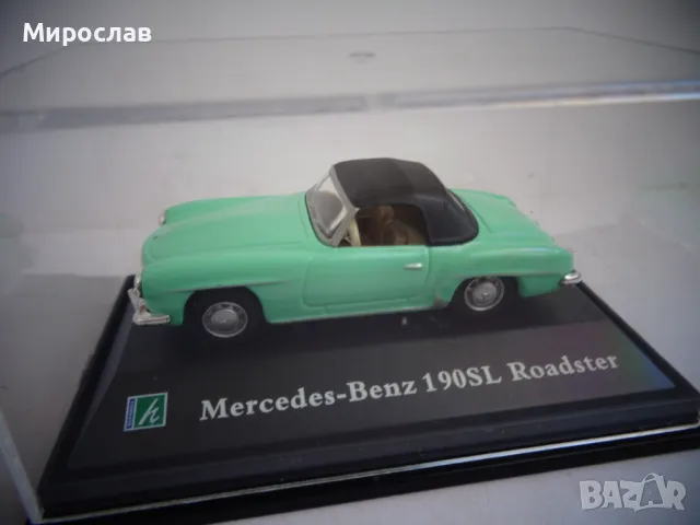 1:72 HONGWELL MERCEDES BENZ 190 SL ИГРАЧКА КОЛИЧКА МОДЕЛ, снимка 2 - Колекции - 47770661