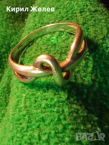 АРТИСТИЧЕН СРЕБЪРЕН ПРЪСТЕН СРЕБРО 925 ПРОБА РЪЧНА БИЖУТЕРСКА АЖУРНА ИЗРАБОТКА 32062, снимка 12 - Пръстени - 46265655