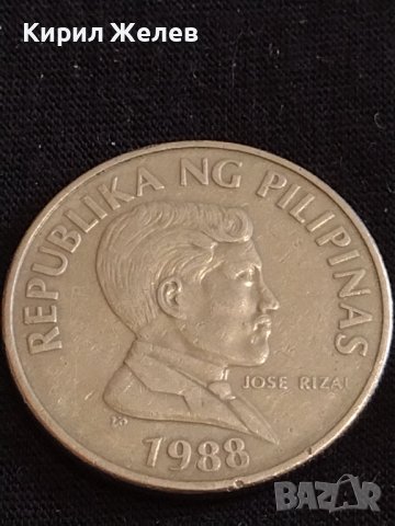 Стара монета 1 писо 1988г. Филипините рядка за КОЛЕКЦИОНЕРИ 30250, снимка 4 - Нумизматика и бонистика - 44351288