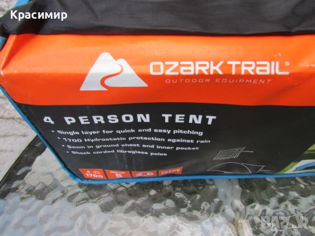 Четириместна палатка Ozark Trail , снимка 6 - Палатки - 54239854