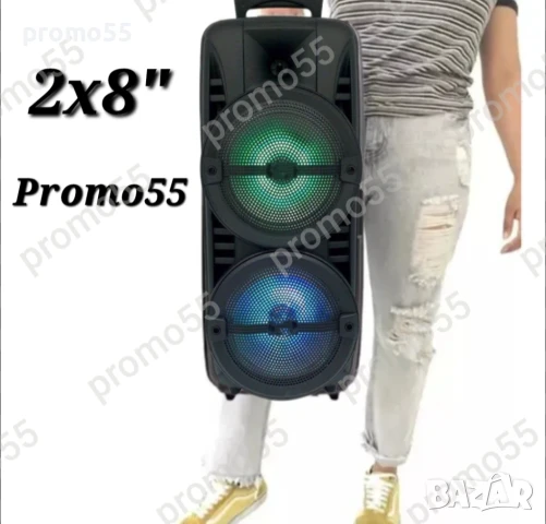 ПРОМО! Голяма Караоке Колона 60см. 16 инча Тонколона с Микрофон и Блутут, снимка 2 - Тонколони - 50507303