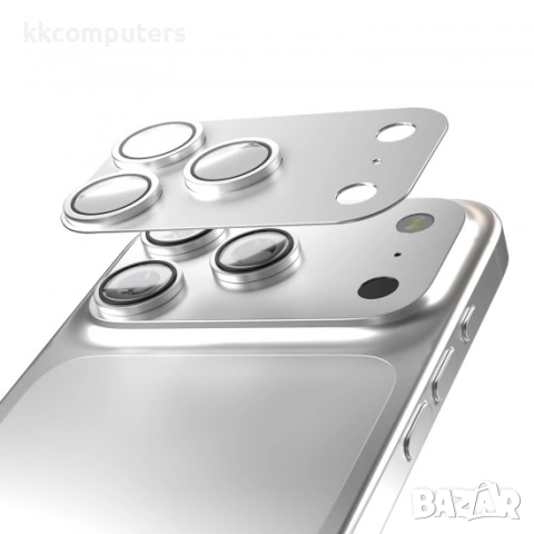 Etteri протектор задна камера пълна защита за iPhone 17 Pro Max (6.9), сребрист