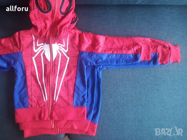 Комплект Спайдърмен Spiderman анцуг детски екип Спайдермен анцунг с качулка, снимка 10 - Детски комплекти - 31351538