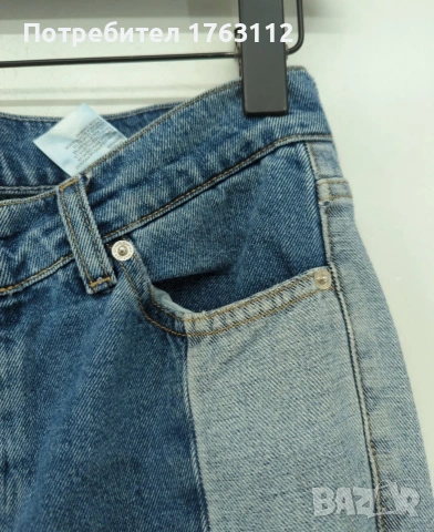 Tommy Hilfiger дамски дънки номер 28 в синьо 100% памук mom style, нови с етикети, снимка 4 - Дънки - 54088678