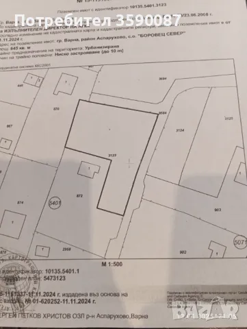 Продавам парцел в Боровец север, снимка 1