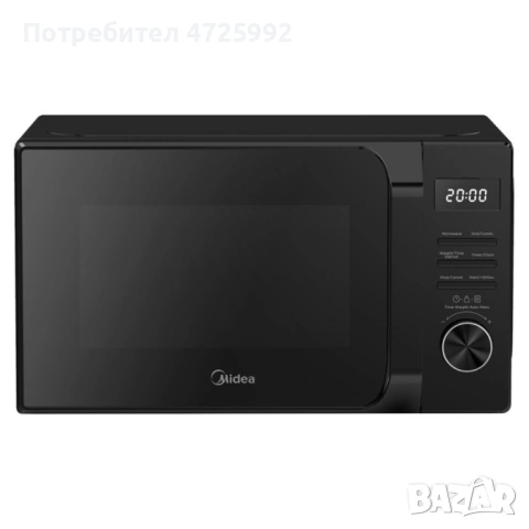Микровълнова фурна MIDEA AG20CF2EBK 700W, Функция грил, 20L, снимка 8 - Микровълнови - 53342163