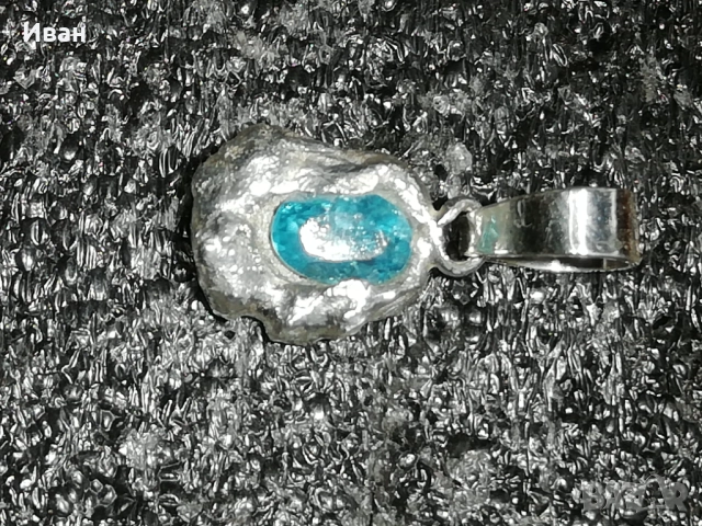 Сребърна висулка с Циркон , снимка 2 - Колиета, медальони, синджири - 48296937