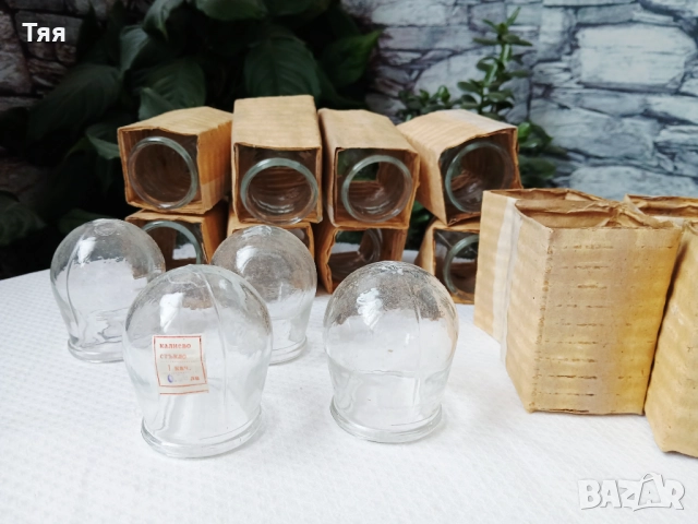 Стъклени вендузи от соца, снимка 3 - Масажори - 52874413