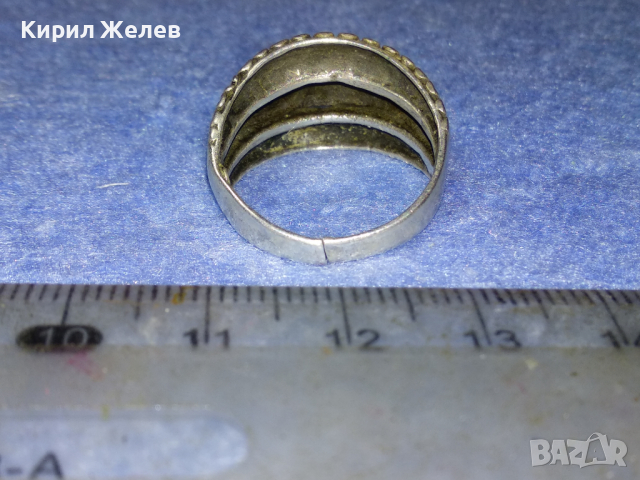 КРАСИВО ОРНАМЕНТИРАН СРЕБЪРЕН ПРЪСТЕН СРЕБРО 925 РЪЧНА МАЙСТОРСКА ИЗРАБОТКА 41891, снимка 13 - Пръстени - 44663726
