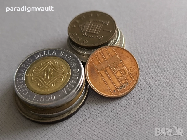 Монета - Нидерландия - 5 цента | 1997г.