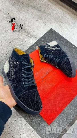 мъжки кецове christian Louboutin с камъни , снимка 4 - Маратонки - 51392519