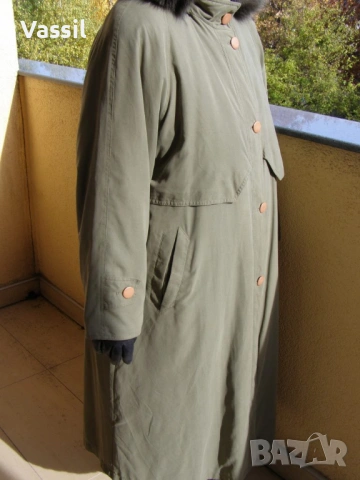 Неразличимо от ново дамско зимно палто заешка подплата и зимна шапка, снимка 3 - Якета - 53111288