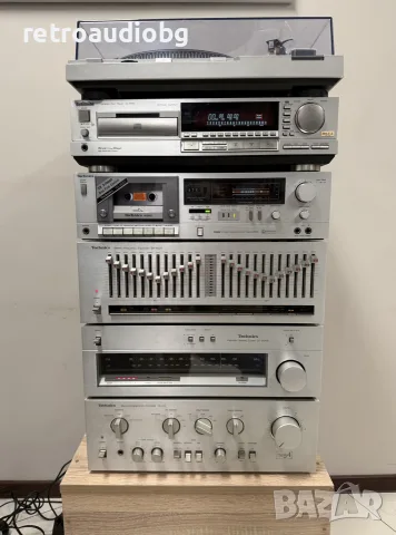 🔈ТОП аудио система - сет TECHNICS - усилвател, тунер, триглав дек, CD, еквалайзер, грамофон🔈