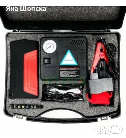 Jump Starter TM15 с компресор – 600A, Power Bank, стартер за автомобил, снимка 4 - Аксесоари и консумативи - 55792105