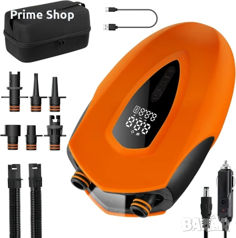 Акумулаторна двускоростна електрическа помпа за SUP Mucek, 12000mAh, 20 PSI