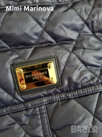  Единична бройка!Burberry London тъмно синьо палто яке, снимка 5 - Якета - 30576546