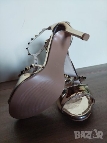 Елегантни лачени сандали с висок ток Estissimo, снимка 7 - Дамски елегантни обувки - 40144375