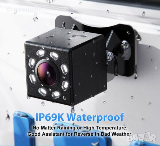 Камера с нощен режим за задно виждане с 8 LED диода, снимка 12 - Аксесоари и консумативи - 30370152